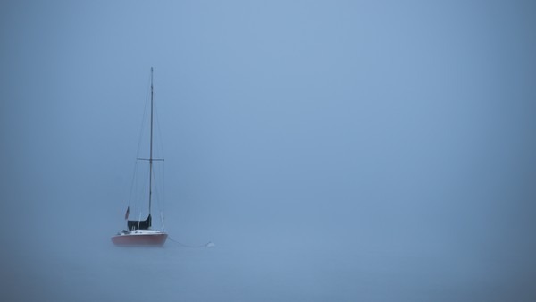 le brouillard en mer